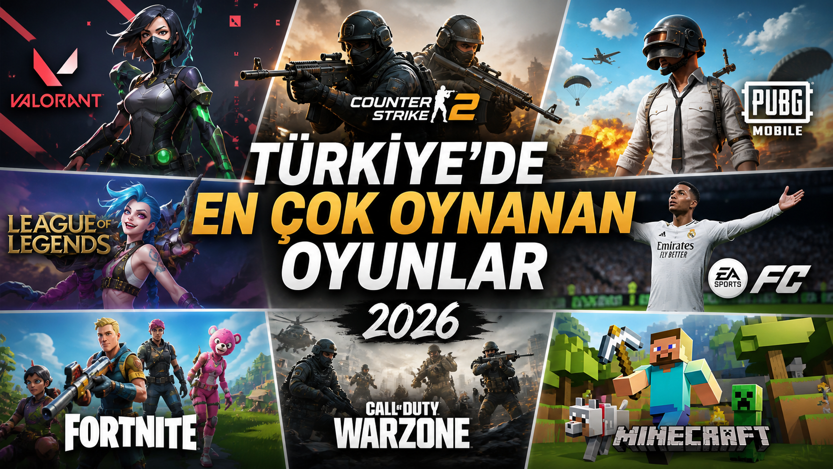 Türkiye’de En Çok Oynanan Oyunlar (2026 Güncel Liste)