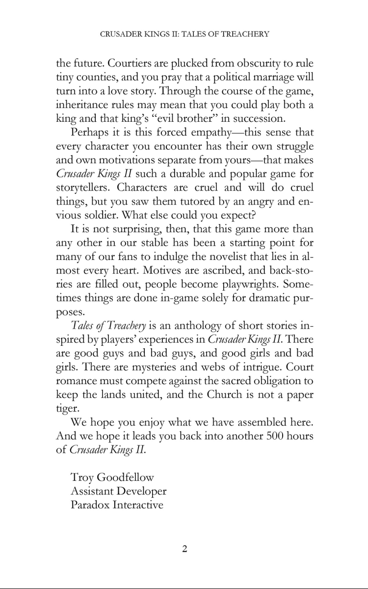 Crusader Kings II: Ebook: Tales of Treachery