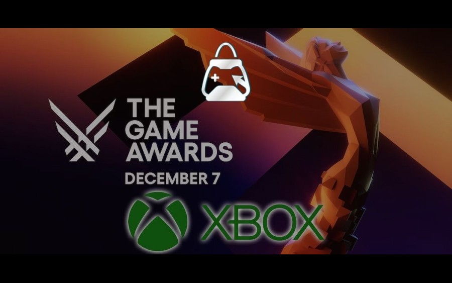 arkaplanda Xbox, The Game Awards 2023 fotoğrafı, önde etail logosu