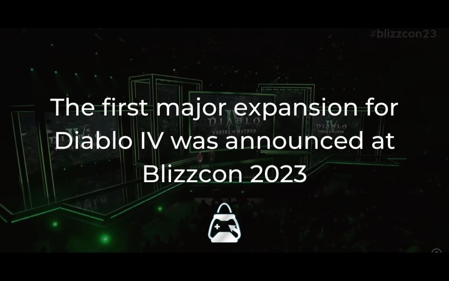Arka planda Blizzcon 2023 görseli ve önde eTail logosu.