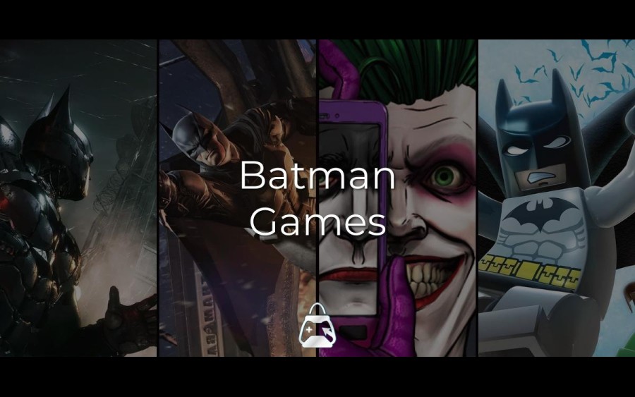 Arka planda 4 Batman oyunu ve önde Batman Games başlığı