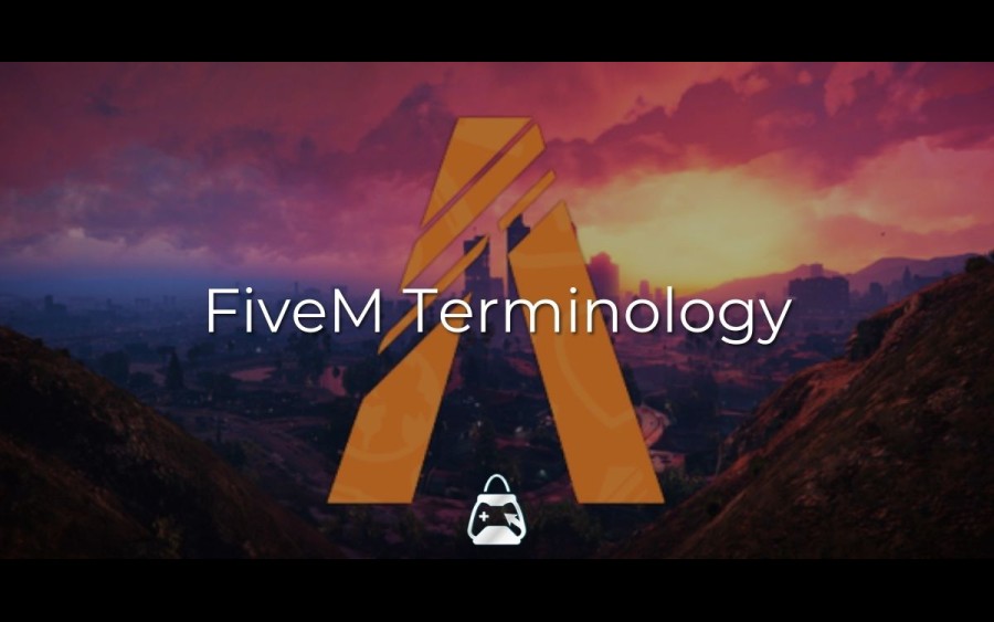 Arka planda FiveM logosu ve önde FiveM Terminology başlığı
